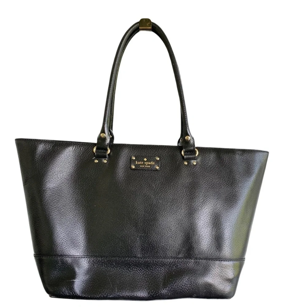 Kate Spade New York Wellesley Medium Harmony Black Tote Bag Handbag Purse